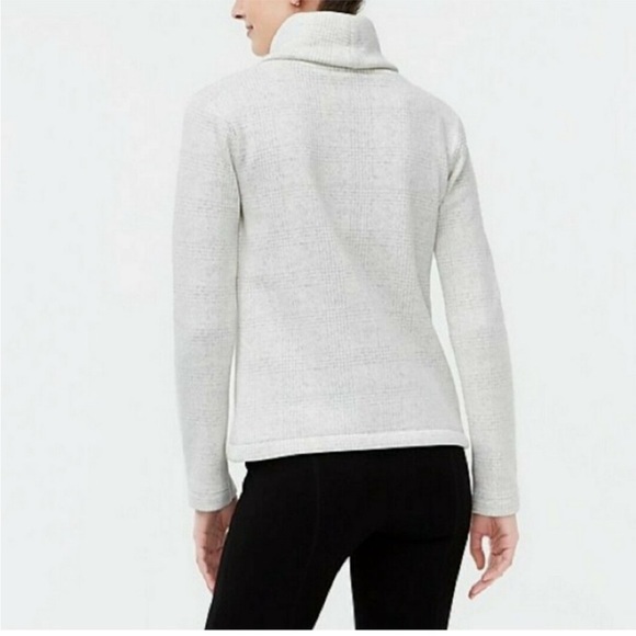 J.Crew Mercantile Women's Funnelneck Glen Plaid Pullover - Picture 3 of 7